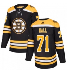 Men Boston Bruins 71 Taylor Hall Adidas Authentic Home Black Jersey Men Boston Bruins 71 Taylor Hall Adidas Authentic Home Black Jersey