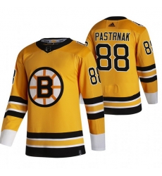 Men Boston Bruins 88 David Pastrnak Yellow Adidas 2020 21 Reverse Retro Alternate NHL Jersey Men Boston Bruins 88 David Pastrnak Yellow Adidas 2020 21 Reverse Retro Alternate NHL Jersey