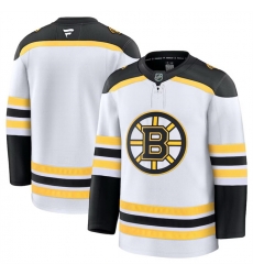 Men Boston Bruins Blank White 2024 25 Away Stitched Hockey Jersey Men Boston Bruins Blank White 2024 25 Away Stitched Hockey Jersey