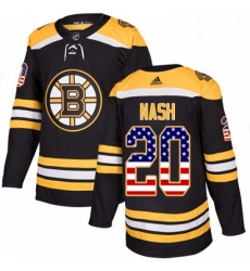 Mens Adidas Boston Bruins 20 Riley Nash Authentic Black USA Flag Fashion NHL Jersey Mens Adidas Boston Bruins 20 Riley Nash Authentic Black USA Flag Fashion NHL Jersey