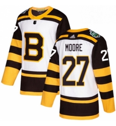 Mens Adidas Boston Bruins 27 John Moore Authentic White 2019 Winter Classic NHL Jerse Mens Adidas Boston Bruins 27 John Moore Authentic White 2019 Winter Classic NHL Jerse