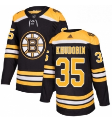 Mens Adidas Boston Bruins 35 Anton Khudobin Authentic Black Home NHL Jersey Mens Adidas Boston Bruins 35 Anton Khudobin Authentic Black Home NHL Jersey