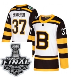 Mens Adidas Boston Bruins 37 Patrice Bergeron Authentic White 2019 Winter Classic NHL Jersey Mens Adidas Boston Bruins 37 Patrice Bergeron Authentic White 2019 Winter Classic NHL Jersey