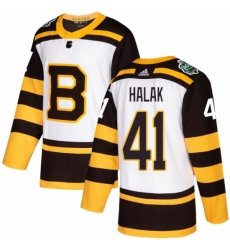 Mens Adidas Boston Bruins 41 Jaroslav Halak Authentic White 2019 Winter Classic NHL Jerse Mens Adidas Boston Bruins 41 Jaroslav Halak Authentic White 2019 Winter Classic NHL Jerse
