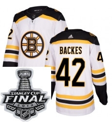 Mens Adidas Boston Bruins 42 David Backes Authentic White Away NHL Jersey Mens Adidas Boston Bruins 42 David Backes Authentic White Away NHL Jersey