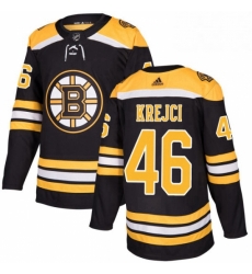 Mens Adidas Boston Bruins 46 David Krejci Authentic Black Home NHL Jersey Mens Adidas Boston Bruins 46 David Krejci Authentic Black Home NHL Jersey