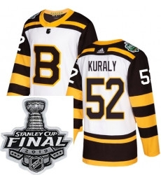 Mens Adidas Boston Bruins 52 Sean Kuraly Authentic White 2019 Winter Classic NHL Jersey Mens Adidas Boston Bruins 52 Sean Kuraly Authentic White 2019 Winter Classic NHL Jersey