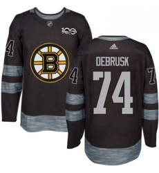 Mens Adidas Boston Bruins 74 Jake DeBrusk Authentic Black 1917 2017 100th Anniversary NHL Jersey Mens Adidas Boston Bruins 74 Jake DeBrusk Authentic Black 1917 2017 100th Anniversary NHL Jersey