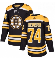 Mens Adidas Boston Bruins 74 Jake DeBrusk Premier Black Home NHL Jersey Mens Adidas Boston Bruins 74 Jake DeBrusk Premier Black Home NHL Jersey