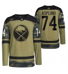 Men Buffalo Sabres 74 Rasmus Asplund 2022 Camo Military Appreciation Night Stitched jersey Men Buffalo Sabres 74 Rasmus Asplund 2022 Camo Military Appreciation Night Stitched jersey