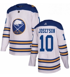 Mens Adidas Buffalo Sabres 10 Jacob Josefson Authentic White 2018 Winter Classic NHL Jersey Mens Adidas Buffalo Sabres 10 Jacob Josefson Authentic White 2018 Winter Classic NHL Jersey