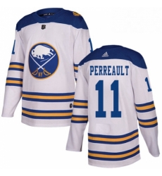 Mens Adidas Buffalo Sabres 11 Gilbert Perreault Authentic White 2018 Winter Classic NHL Jersey Mens Adidas Buffalo Sabres 11 Gilbert Perreault Authentic White 2018 Winter Classic NHL Jersey