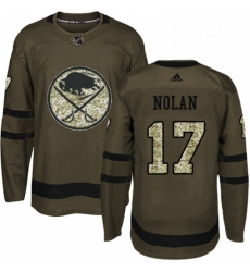 Mens Adidas Buffalo Sabres 17 Jordan Nolan Premier Green Salute to Service NHL Jersey Mens Adidas Buffalo Sabres 17 Jordan Nolan Premier Green Salute to Service NHL Jersey