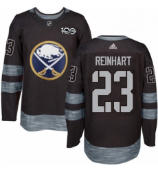 Mens Adidas Buffalo Sabres 23 Sam Reinhart Authentic Black 1917 2017 100th Anniversary NHL Jersey Mens Adidas Buffalo Sabres 23 Sam Reinhart Authentic Black 1917 2017 100th Anniversary NHL Jersey