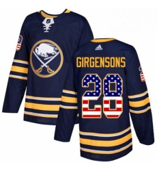 Mens Adidas Buffalo Sabres 28 Zemgus Girgensons Authentic Navy Blue USA Flag Fashion NHL Jersey Mens Adidas Buffalo Sabres 28 Zemgus Girgensons Authentic Navy Blue USA Flag Fashion NHL Jersey