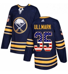 Mens Adidas Buffalo Sabres 35 Linus Ullmark Authentic Navy Blue USA Flag Fashion NHL Jersey Mens Adidas Buffalo Sabres 35 Linus Ullmark Authentic Navy Blue USA Flag Fashion NHL Jersey