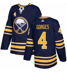 Mens Adidas Buffalo Sabres 4 Josh Gorges Premier Navy Blue Home NHL Jersey Mens Adidas Buffalo Sabres 4 Josh Gorges Premier Navy Blue Home NHL Jersey