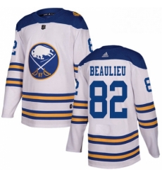 Mens Adidas Buffalo Sabres 82 Nathan Beaulieu Authentic White 2018 Winter Classic NHL Jersey Mens Adidas Buffalo Sabres 82 Nathan Beaulieu Authentic White 2018 Winter Classic NHL Jersey