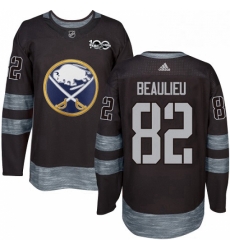 Mens Adidas Buffalo Sabres 82 Nathan Beaulieu Premier Black 1917 2017 100th Anniversary NHL Jersey Mens Adidas Buffalo Sabres 82 Nathan Beaulieu Premier Black 1917 2017 100th Anniversary NHL Jersey