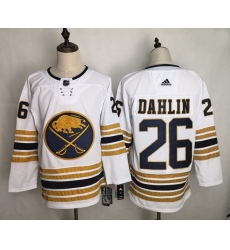 Sabres 26 Rasmus Dahlin White 50th Anniversary Adidas Jersey Sabres 26 Rasmus Dahlin White 50th Anniversary Adidas Jersey