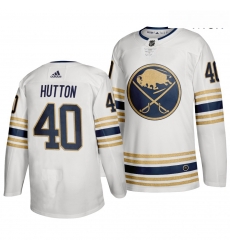 Sabres 40 Carter Hutton White 50th Anniversary Adidas Jersey Sabres 40 Carter Hutton White 50th Anniversary Adidas Jersey