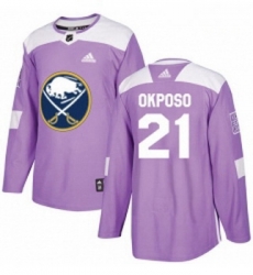 Youth Adidas Buffalo Sabres 21 Kyle Okposo Authentic Purple Fights Cancer Practice NHL Jersey Youth Adidas Buffalo Sabres 21 Kyle Okposo Authentic Purple Fights Cancer Practice NHL Jersey