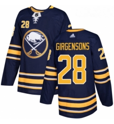 Youth Adidas Buffalo Sabres 28 Zemgus Girgensons Authentic Navy Blue Home NHL Jersey Youth Adidas Buffalo Sabres 28 Zemgus Girgensons Authentic Navy Blue Home NHL Jersey