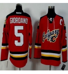 Calgary Flames #5 Mark Giordano Red Alternate Stitched NHL Jersey Calgary Flames #5 Mark Giordano Red Alternate Stitched NHL Jersey