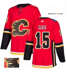 Mens Adidas Calgary Flames 15 Tanner Glass Authentic Red Fashion Gold NHL Jersey Mens Adidas Calgary Flames 15 Tanner Glass Authentic Red Fashion Gold NHL Jersey