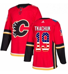 Mens Adidas Calgary Flames 19 Matthew Tkachuk Authentic Red USA Flag Fashion NHL Jersey Mens Adidas Calgary Flames 19 Matthew Tkachuk Authentic Red USA Flag Fashion NHL Jersey