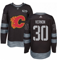 Mens Adidas Calgary Flames 30 Mike Vernon Authentic Black 1917 2017 100th Anniversary NHL Jersey Mens Adidas Calgary Flames 30 Mike Vernon Authentic Black 1917 2017 100th Anniversary NHL Jersey