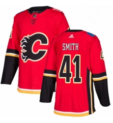 Mens Adidas Calgary Flames 41 Mike Smith Authentic Red Home NHL Jersey Mens Adidas Calgary Flames 41 Mike Smith Authentic Red Home NHL Jersey