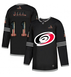 Men Carolina Hurricanes 11 Jordan Staal Black USA Flag Fashion Adidas Jersey Men Carolina Hurricanes 11 Jordan Staal Black USA Flag Fashion Adidas Jersey