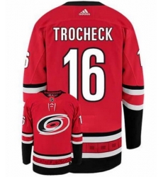 Men Carolina Hurricanes 16 Vincent Trocheck Red Adidas Jersey Men Carolina Hurricanes 16 Vincent Trocheck Red Adidas Jersey