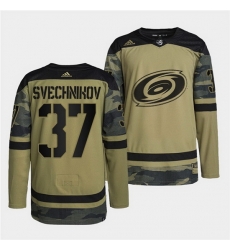 Men Carolina Hurricanes 37 Andrei Svechnikov 2022 Camo Military Appreciation Night Stitched jersey Men Carolina Hurricanes 37 Andrei Svechnikov 2022 Camo Military Appreciation Night Stitched jersey