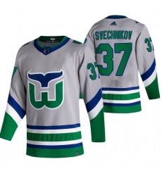Men Carolina Hurricanes 37 Andrei Svechnikov Grey Adidas 2020 21 Reverse Retro Alternate NHL Jersey Men Carolina Hurricanes 37 Andrei Svechnikov Grey Adidas 2020 21 Reverse Retro Alternate NHL Jersey
