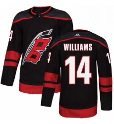 Mens Adidas Carolina Hurricanes 14 Justin Williams Premier Black Alternate NHL Jersey Mens Adidas Carolina Hurricanes 14 Justin Williams Premier Black Alternate NHL Jersey