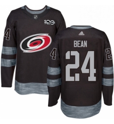 Mens Adidas Carolina Hurricanes 24 Jake Bean Authentic Black 1917 2017 100th Anniversary NHL Jersey Mens Adidas Carolina Hurricanes 24 Jake Bean Authentic Black 1917 2017 100th Anniversary NHL Jersey