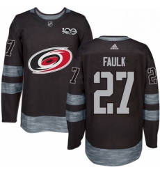 Mens Adidas Carolina Hurricanes 27 Justin Faulk Premier Black 1917 2017 100th Anniversary NHL Jersey Mens Adidas Carolina Hurricanes 27 Justin Faulk Premier Black 1917 2017 100th Anniversary NHL Jersey