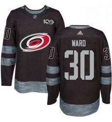 Mens Adidas Carolina Hurricanes 30 Cam Ward Authentic Black 1917 2017 100th Anniversary NHL Jersey Mens Adidas Carolina Hurricanes 30 Cam Ward Authentic Black 1917 2017 100th Anniversary NHL Jersey
