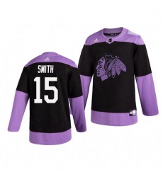 Blackhawks 15 Zack Smith Black Purple Hockey Fights Cancer Adidas Jersey Blackhawks 15 Zack Smith Black Purple Hockey Fights Cancer Adidas Jersey