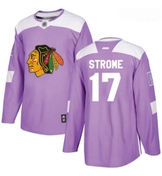 Blackhawks #17 Dylan Strome Purple Authentic Fights Cancer Stitched Hockey Jersey Blackhawks #17 Dylan Strome Purple Authentic Fights Cancer Stitched Hockey Jersey