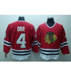 Blackhawks #4 Bobby Orr Stitched Red CCM Throwback NHL Jersey Blackhawks #4 Bobby Orr Stitched Red CCM Throwback NHL Jersey