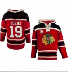 Chicago Blackhawks 19# Jonathan Toews Red Color Hooded Sweatshirt Chicago Blackhawks 19# Jonathan Toews Red Color Hooded Sweatshirt