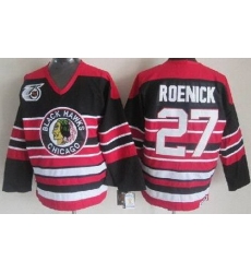 Chicago Blackhawks 27 Jeremy Roenick Black 75th Throwback CCM NHL Jerseys Chicago Blackhawks 27 Jeremy Roenick Black 75th Throwback CCM NHL Jerseys