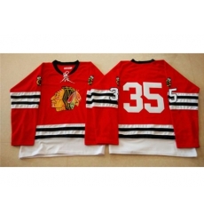 Chicago Blackhawks #35 Tony Esposito Red Mitchell And Ness 1960-61 Stitched NHL Jersey Chicago Blackhawks #35 Tony Esposito Red Mitchell And Ness 1960-61 Stitched NHL Jersey