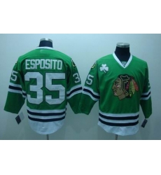 Chicago Blackhawks #35 Tony Esposito green jerseys Chicago Blackhawks #35 Tony Esposito green jerseys