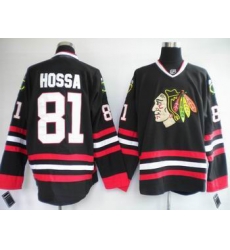 Chicago Blackhawks #81 Marian Hossa Black hockey Jersey Chicago Blackhawks #81 Marian Hossa Black hockey Jersey