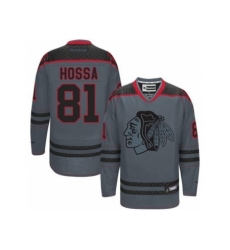 Chicago Blackhawks #81 Marian Hossa Charcoal Cross Check Fashion Stitched NHL Jersey Chicago Blackhawks #81 Marian Hossa Charcoal Cross Check Fashion Stitched NHL Jersey