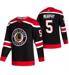 Men Chicago Blackhawks 5 Connor Murphy Black Adidas 2020 21 Reverse Retro Alternate NHL Jersey Men Chicago Blackhawks 5 Connor Murphy Black Adidas 2020 21 Reverse Retro Alternate NHL Jersey